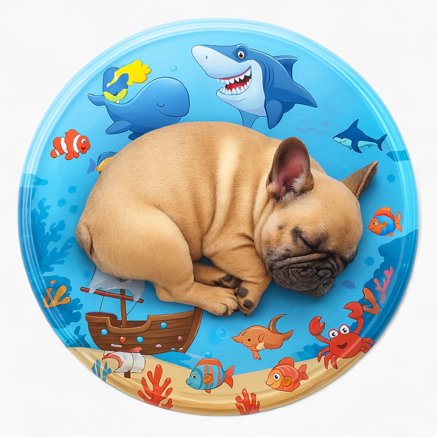 French Bulldog Pawtide Cooling Water Bed For French Bulldogs – Summer