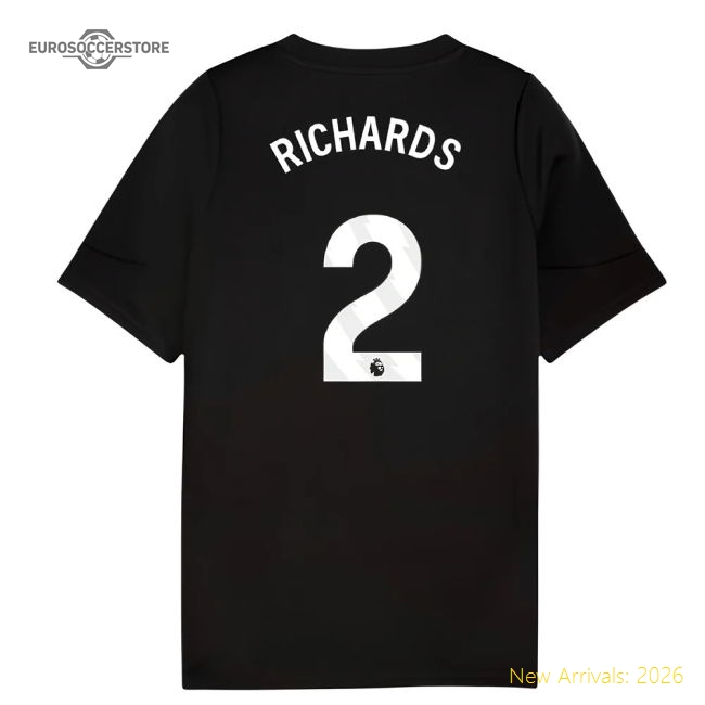 Black - Kids Classic Richards 2 2025-2026 Man City Training Uniform