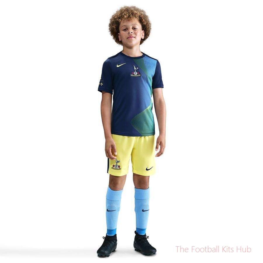Tottenham Training T-Shirt Dri-FIT Academy Pro Pre Match 3rd - Blue Void/Dynamic Yellow Kids