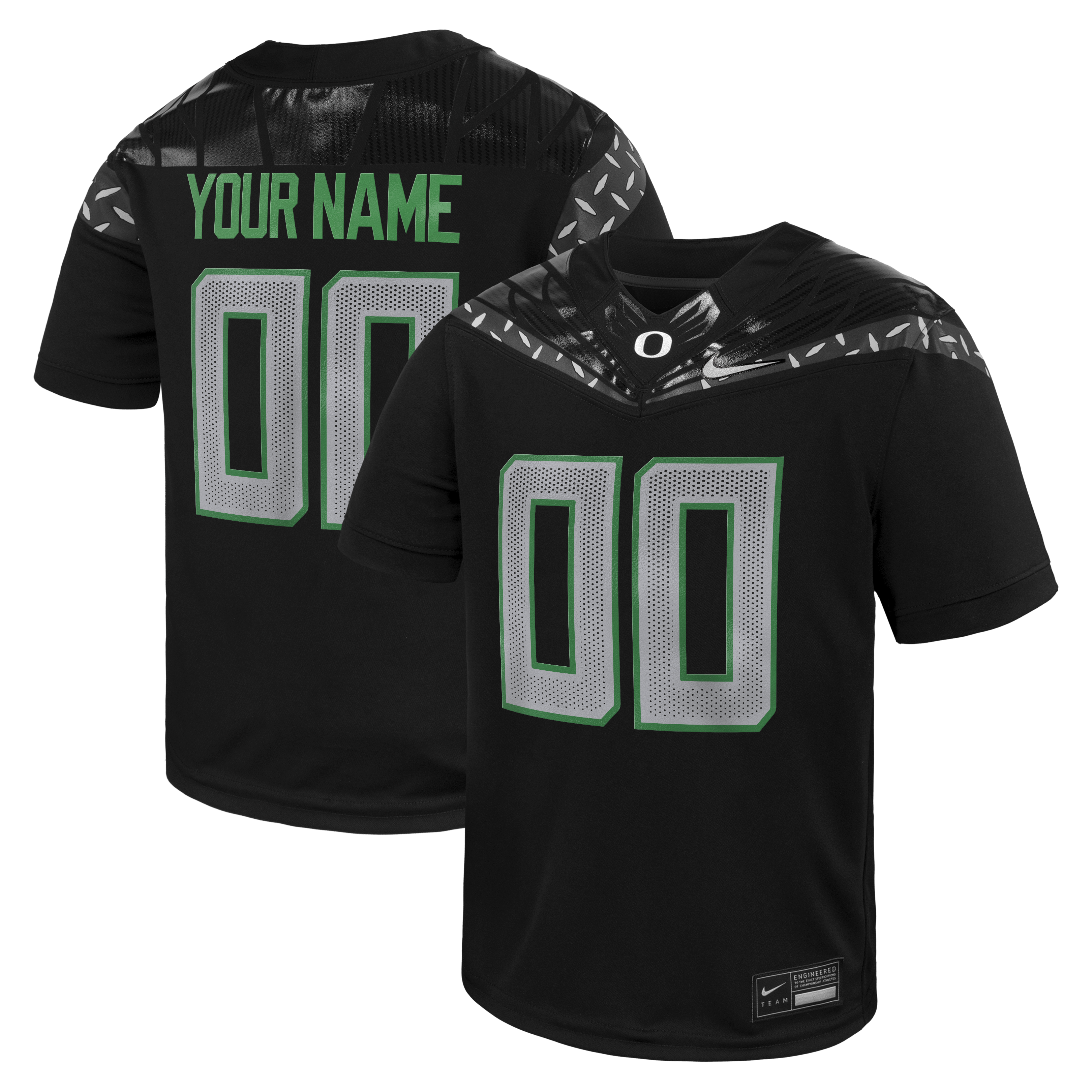 Oregon Ducks Youth Replica Custom 26/27 Football Jersey - Black