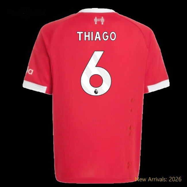 2025-2026 Liverpool Kids Non-toxic Thiago Jersey Kids-safe Technology