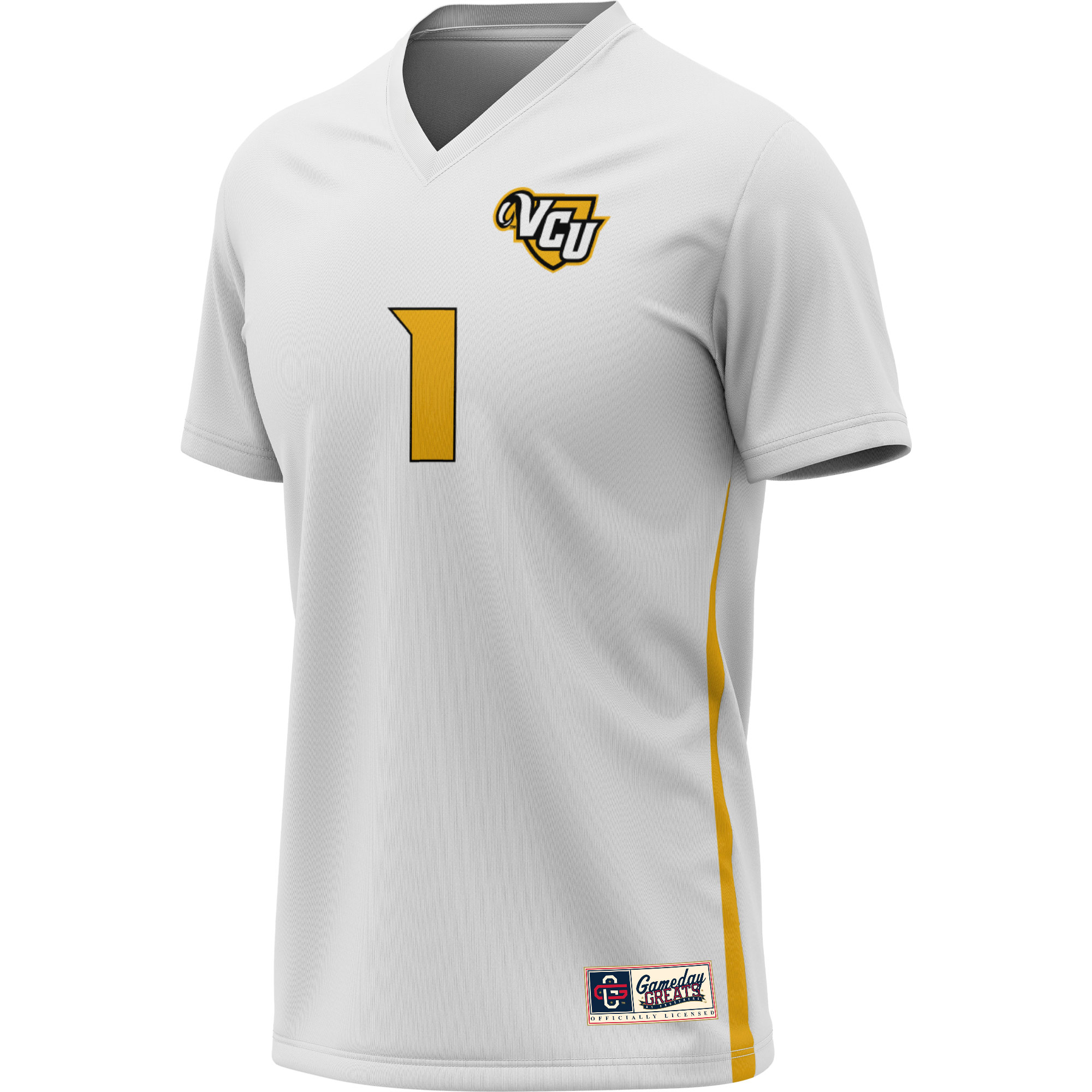 [LK] VCU Rams GameDay Greats Men's Soccer Lightweight Fashion Jersey - White