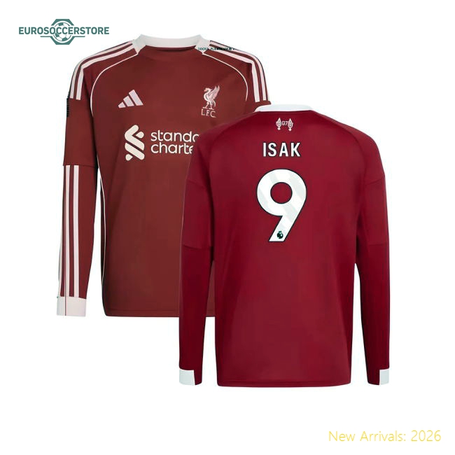 Soft Liverpool Kids Jersey Isak 2025-2026 Aeroready Flexible
