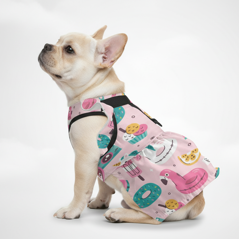 Pet-Lover Lola - French Bulldog Dresses For Females for Casual Outings