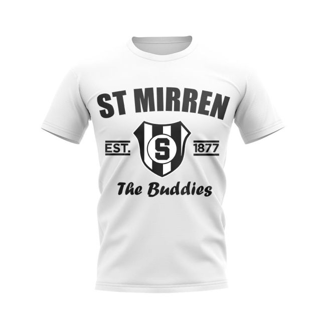 T-Shirt St Mirren Established Football Vibrant White Fan Edition