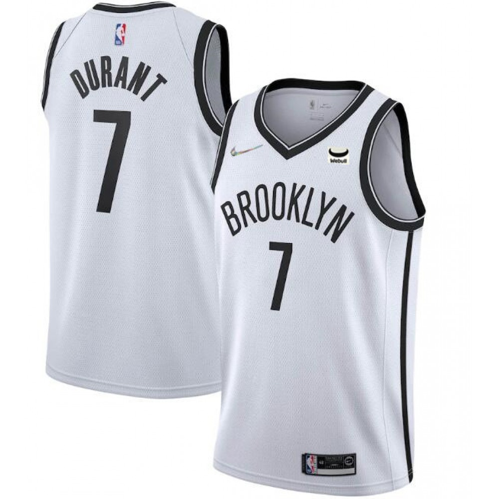 Official Jersey Brooklyn Nets Kevin Durant7 White - - Game Day Essential