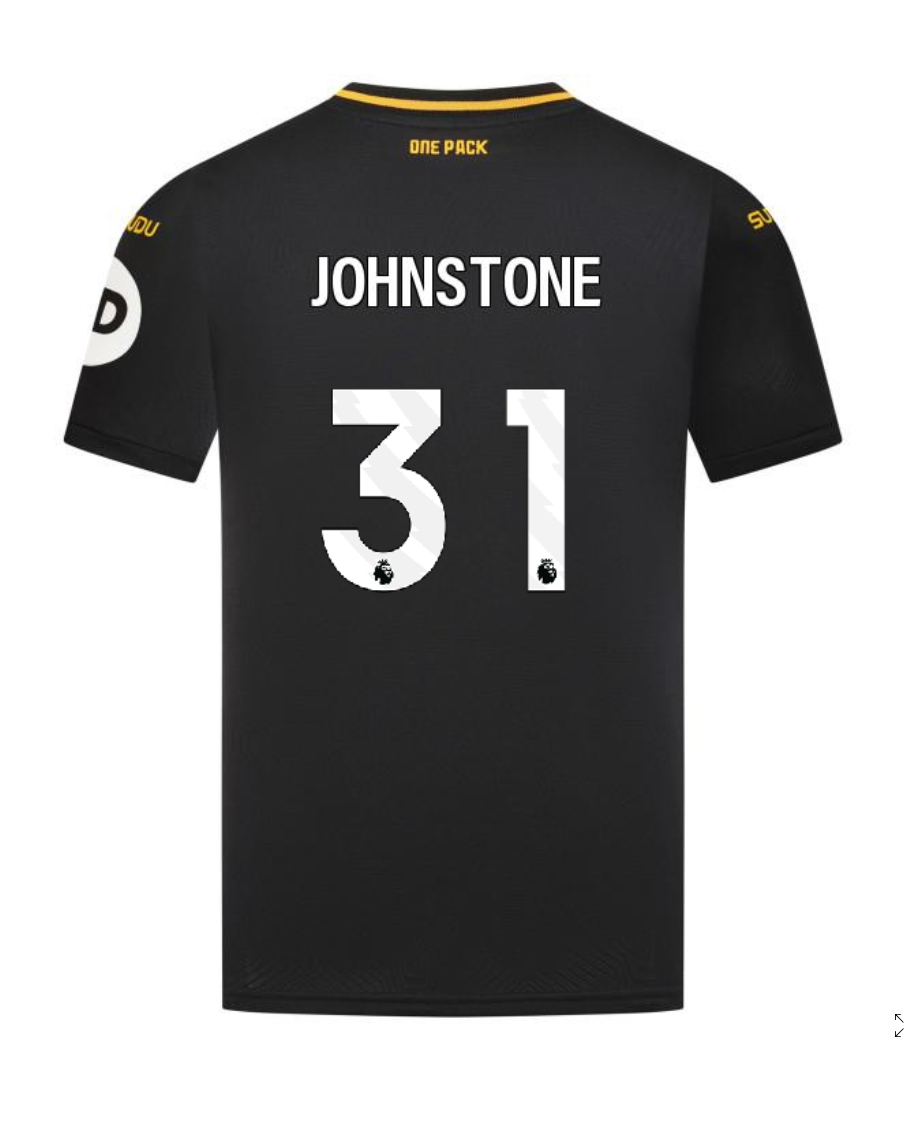 Wolverhampton Wanderers' Away JOHNSTONE 31 Jersey for the 24-25 Season