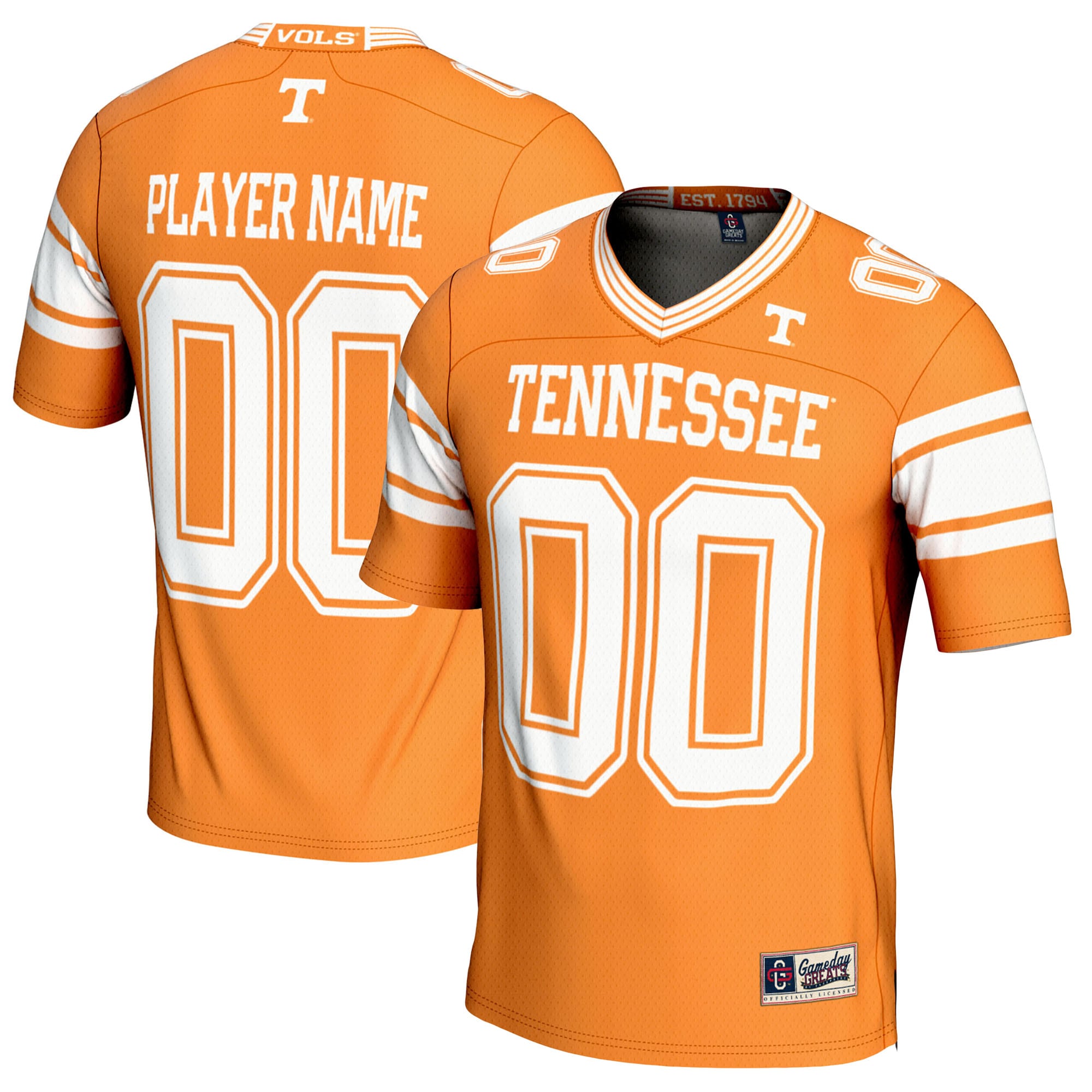 [NJP] Tennessee Volunteers GameDay Greats NIL Pick-A-Player Football Jersey - Tennessee Orange