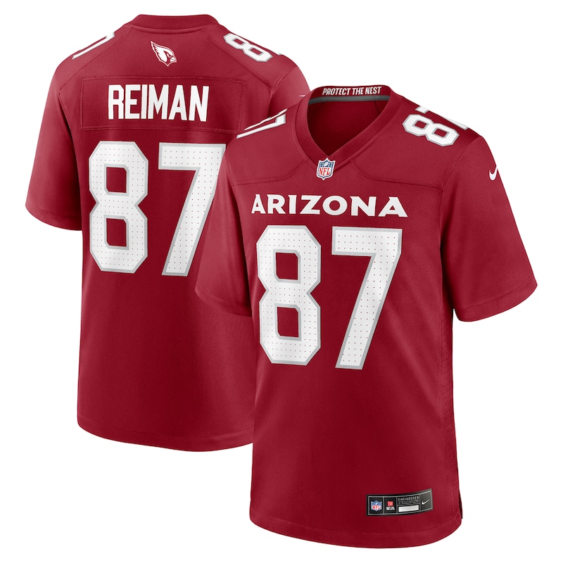 None Tip Reiman AZ Cardinals Bold Premium Material Jersey for NFL Fans