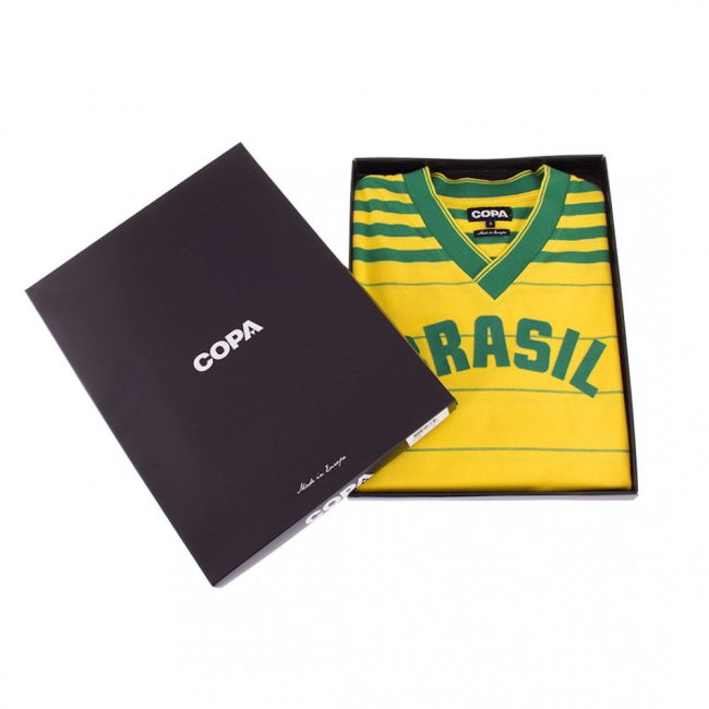 Official Brazil 1984 Retro Football Shirt Player World Performance