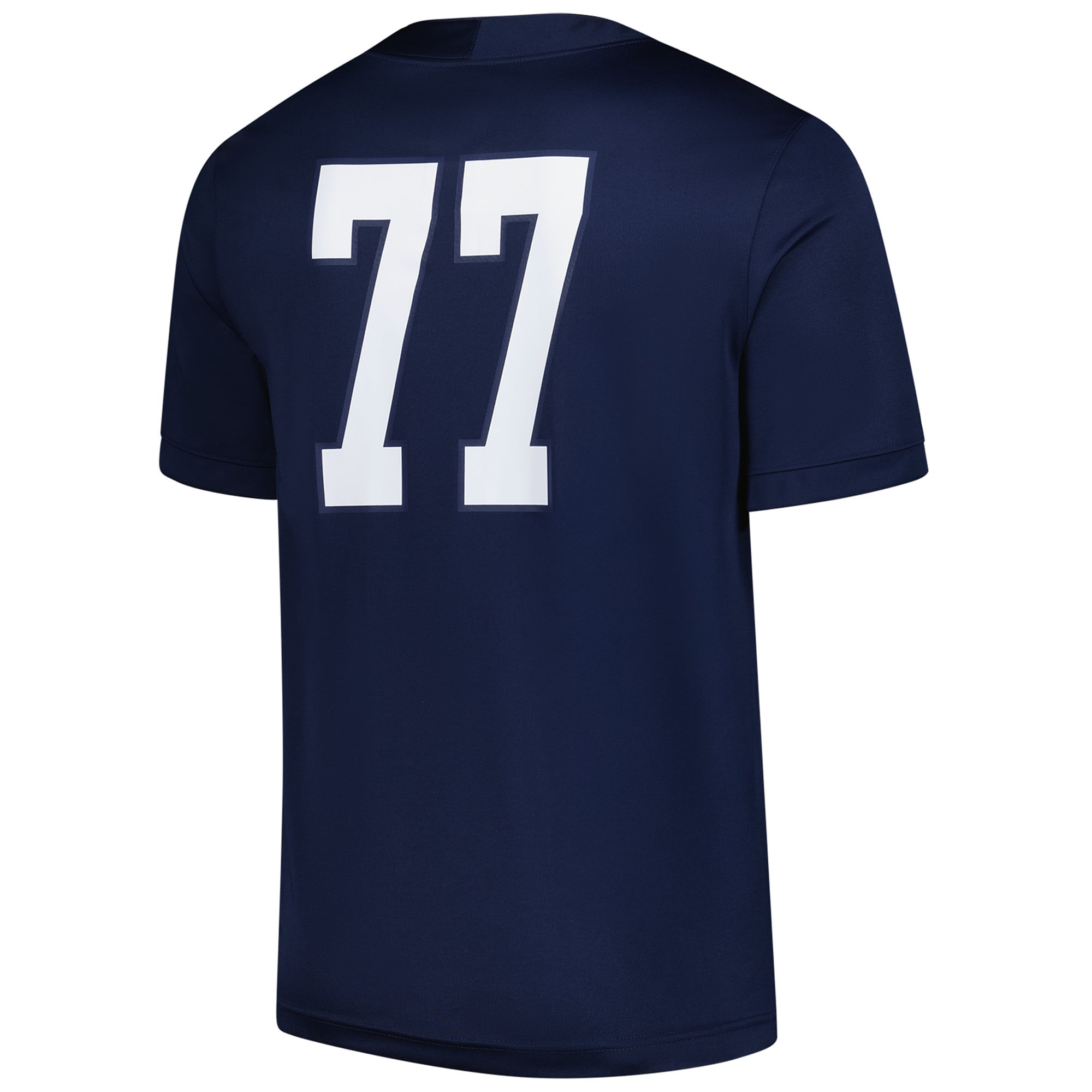 Men's #77 Navy Illinois Fighting Illini Football Jersey