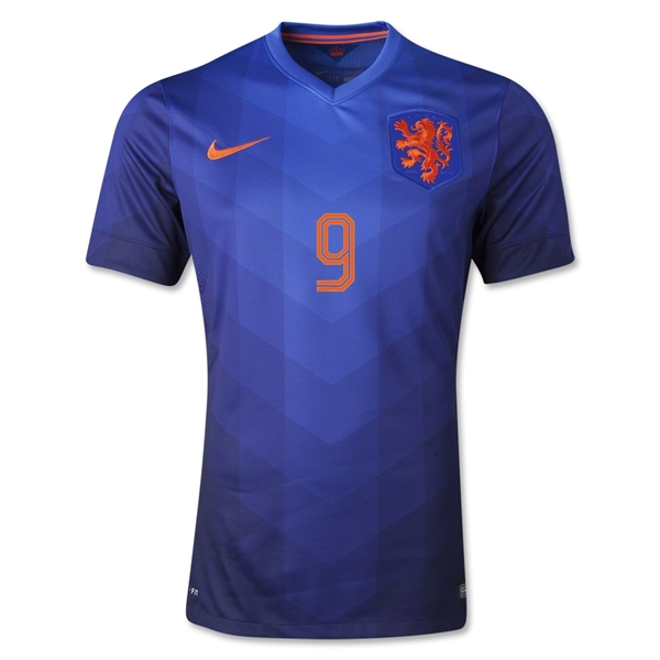 Netherlands 201415 Away Soccer Shirt 9 V PERSIE - Official Replica