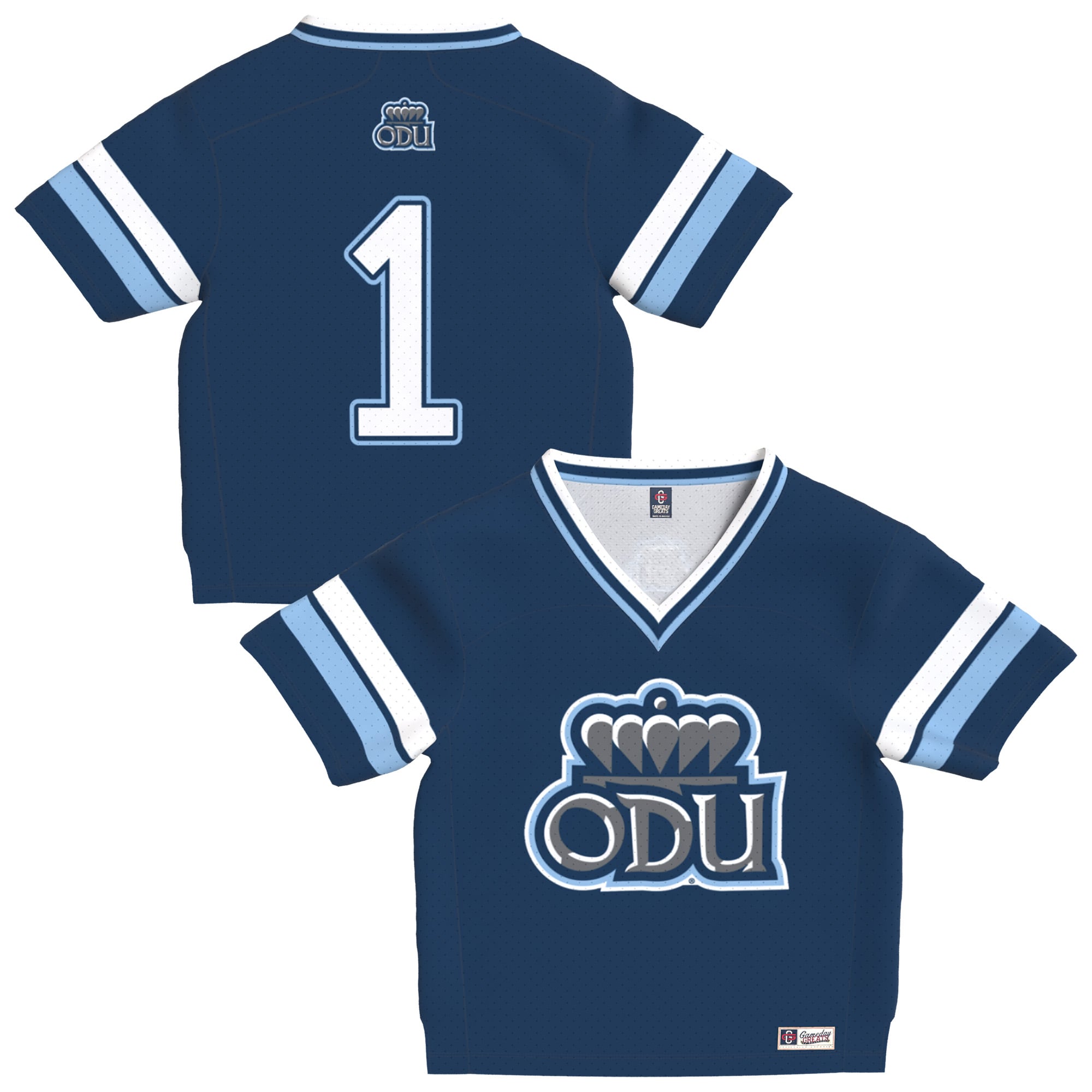 Toddler Blue Old Dominion Monarchs Lightweight Collegiate Football Fashion Jersey