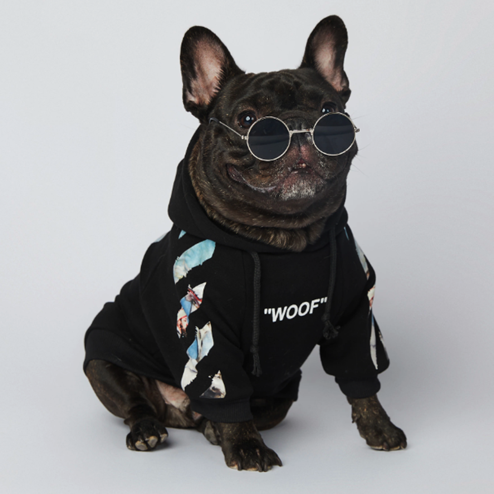 French Bulldog Frenchdot™ French Bulldog Woof Hoodie V4 Durable Dog Item