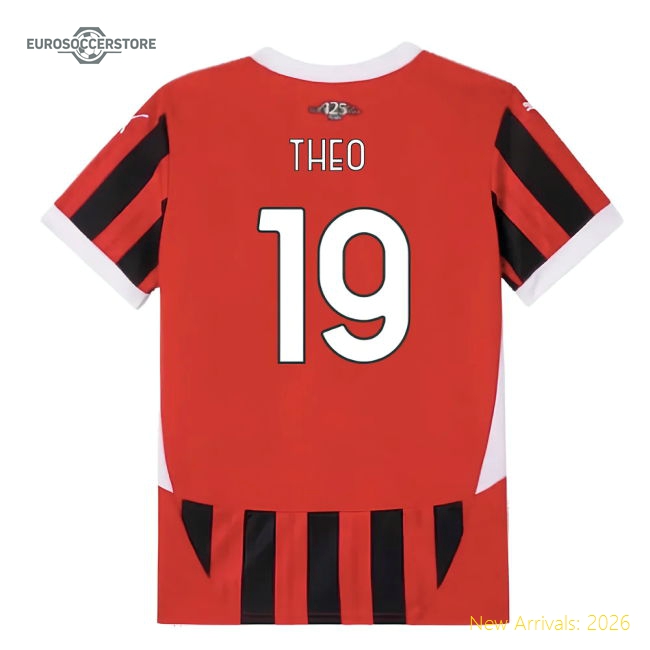 2024-2025 AC Milan Home Shirt (Kids) (Theo 19)