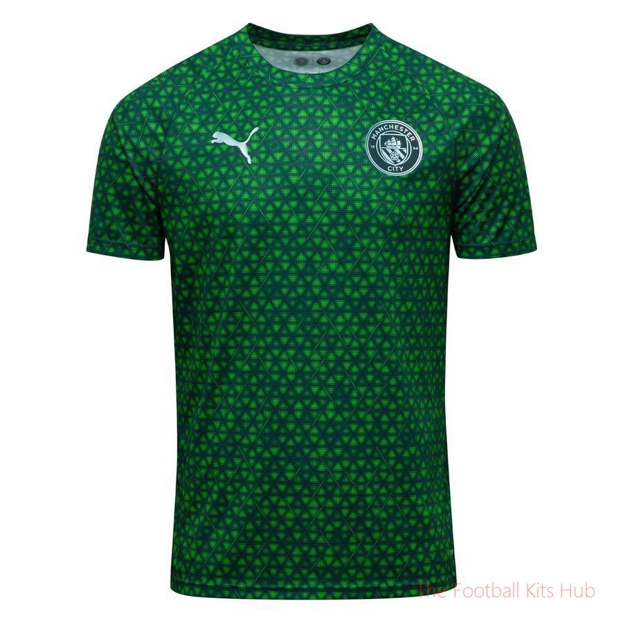 Manchester City Training T-Shirt Pre Match - Green Terrain