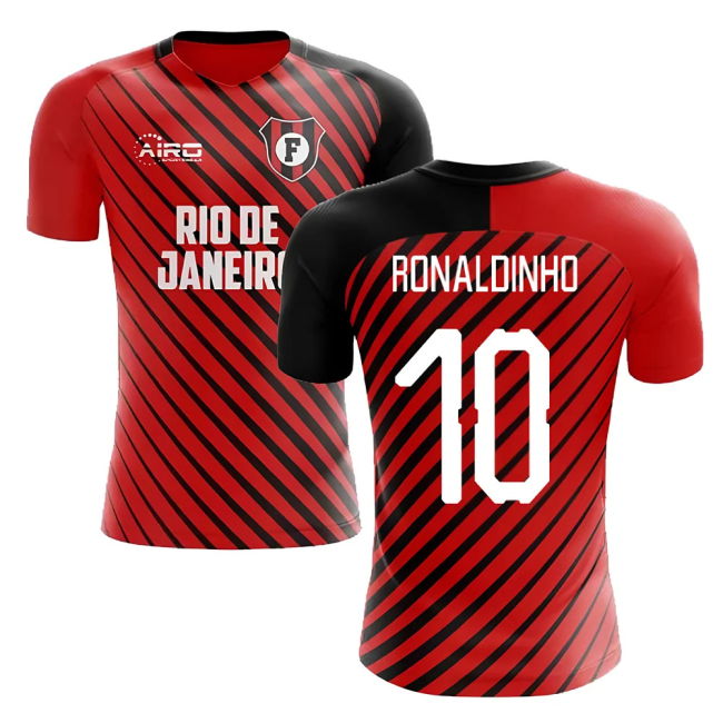 2025-2026 Flamengo Home Concept Football Shirt (Ronaldinho 10)