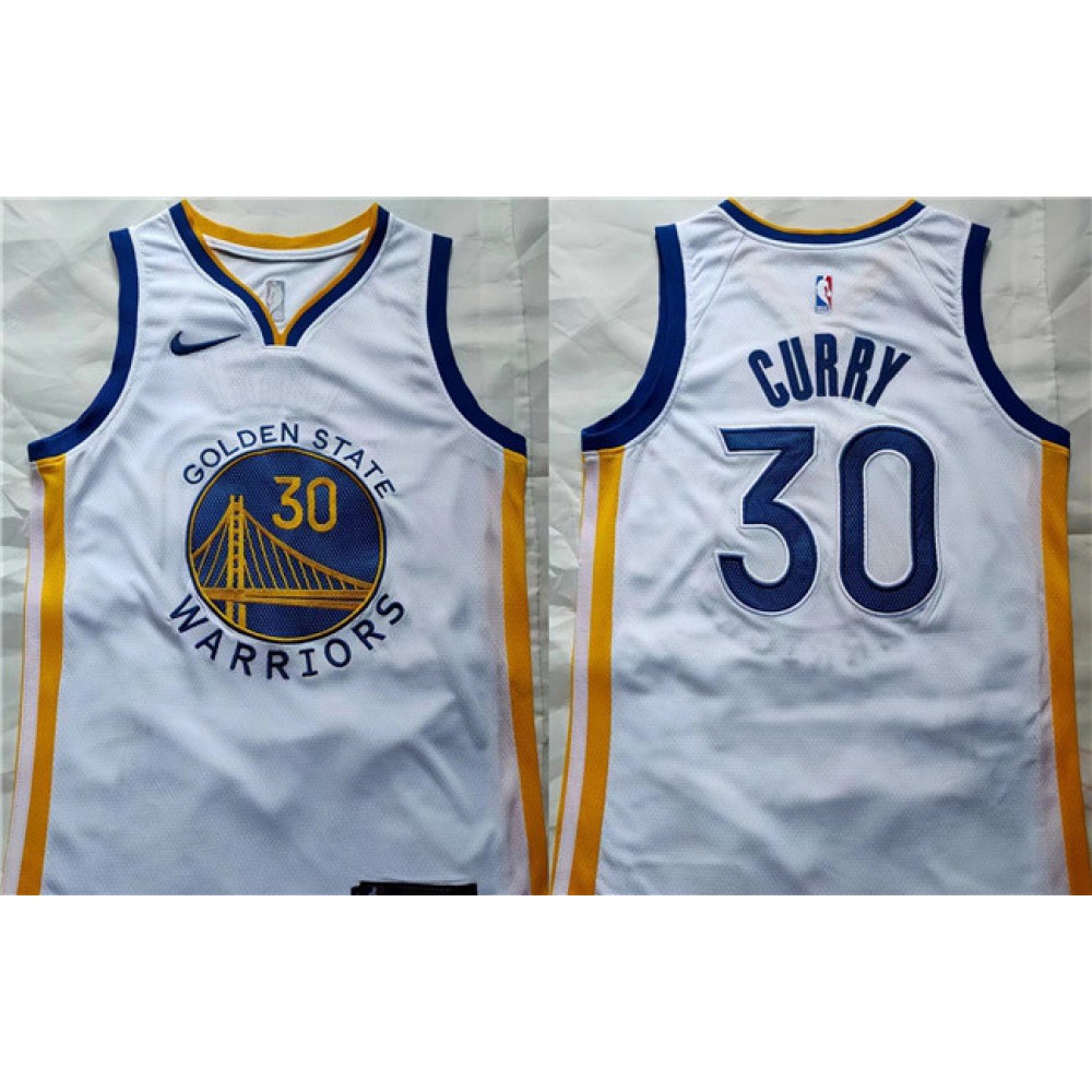 Golden State Warriors Stephen Curry30 Jersey White - Fan Favorite