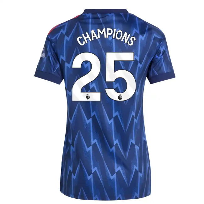 Womens Champions 25 New Performance Arsenal Away Football Shirt