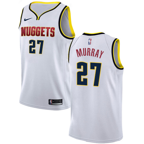 Nike Nuggets White Denver Nuggets #27 Jersey - Budget-Friendly