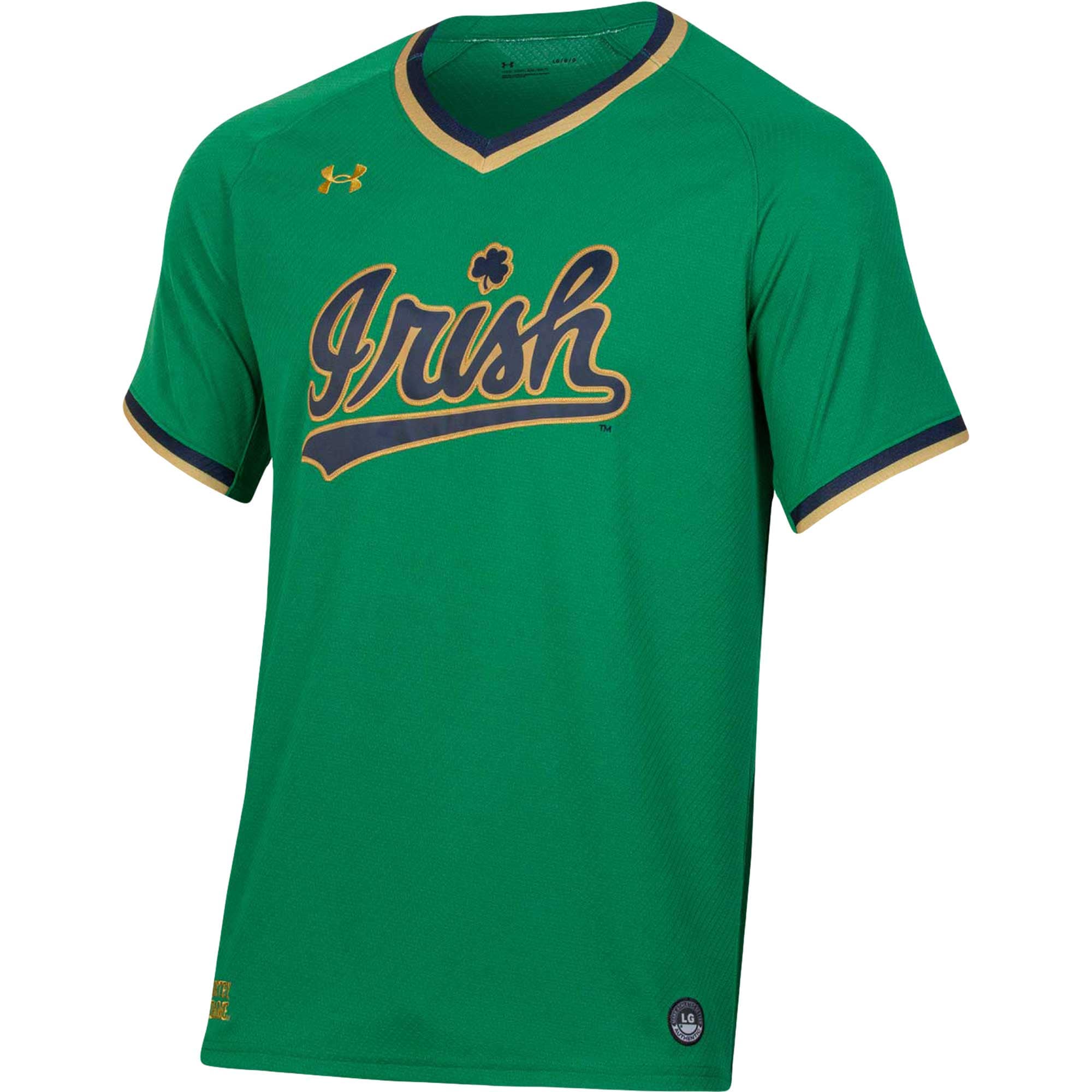 [NJP] Notre Dame Fighting Irish Replica Baseball Jersey - Green