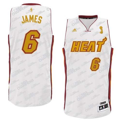 High-Quality Miami Heat LeBron #6 NBA Authentic Jersey Performance