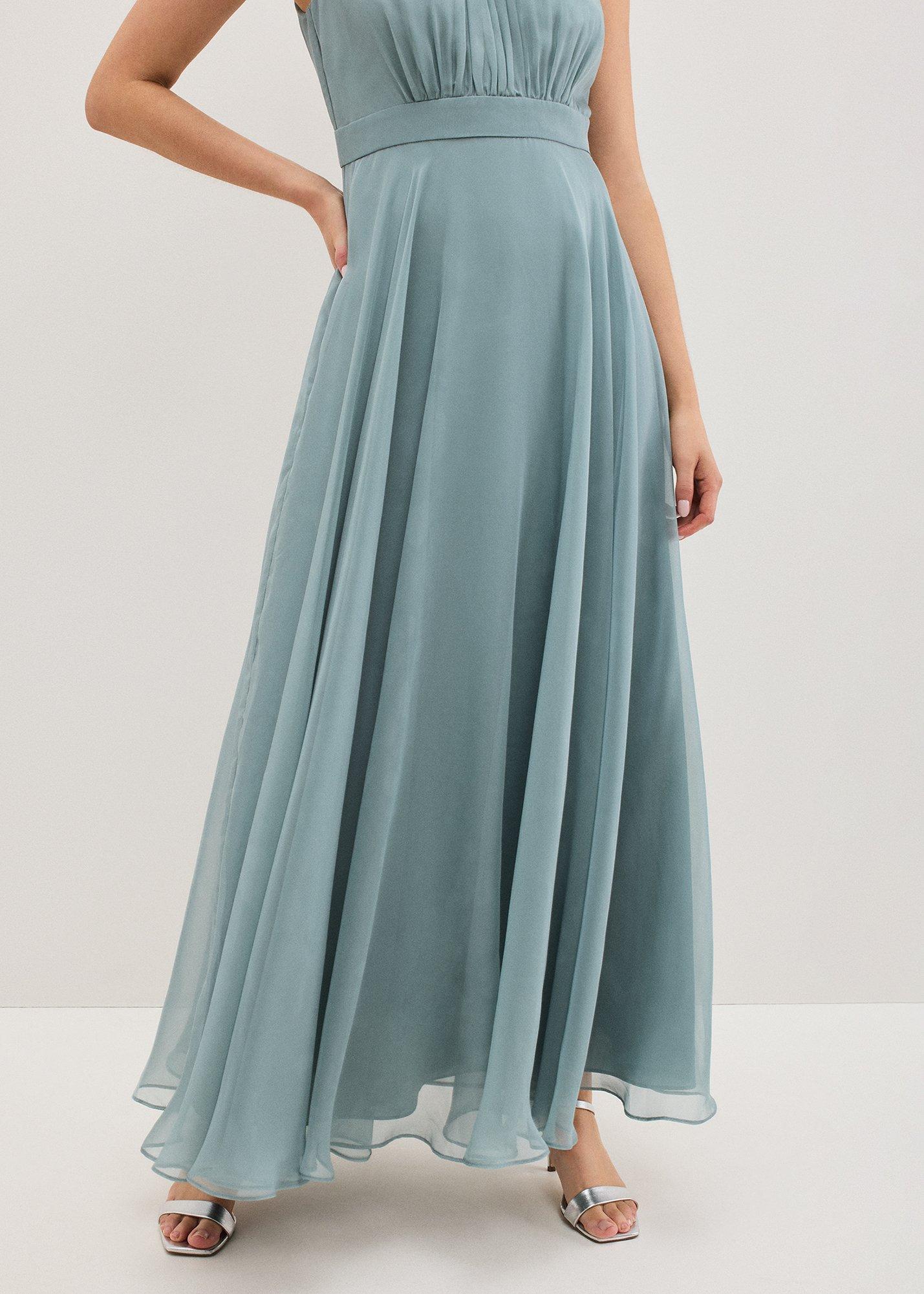 Petite Lucinda Pale Blue Maxi Dress