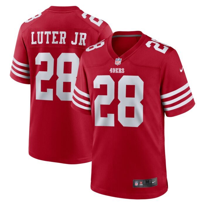 Men's San Francisco 49ers Darrell Luter Jr. Nike Scarlet G...