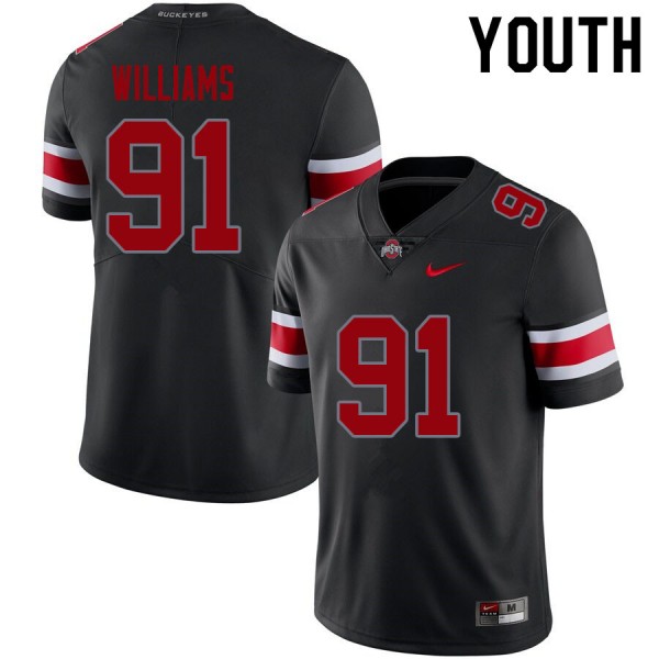 Youth(kids) Ohio State Buckeyes #91 Tyleik Williams Big Ten Jersey
