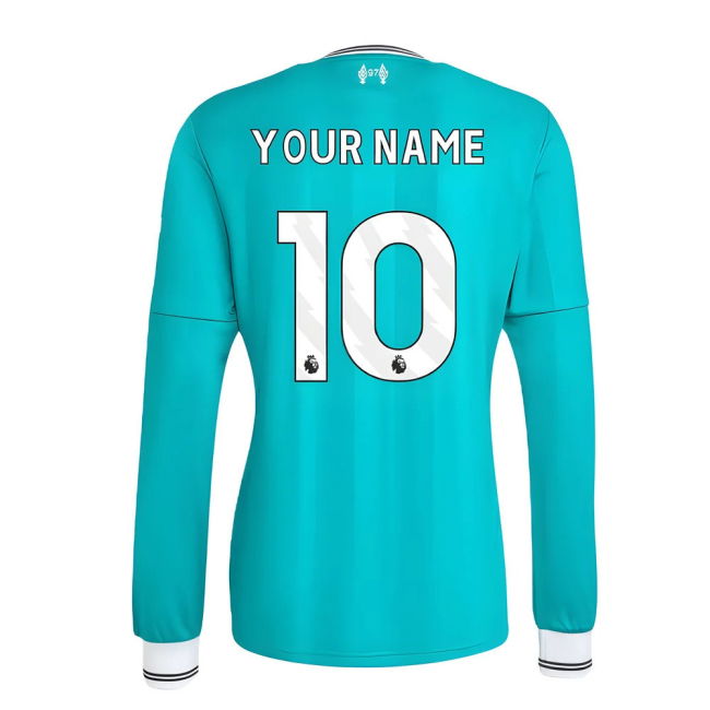 Women's 2025-2026 Liverpool Long Sleeve Third Shirt (Your Name)