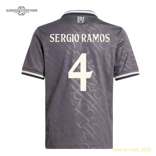 Top-tier Real Madrid Third Kids) (sergio Ramos Jersey Moisture-wicking