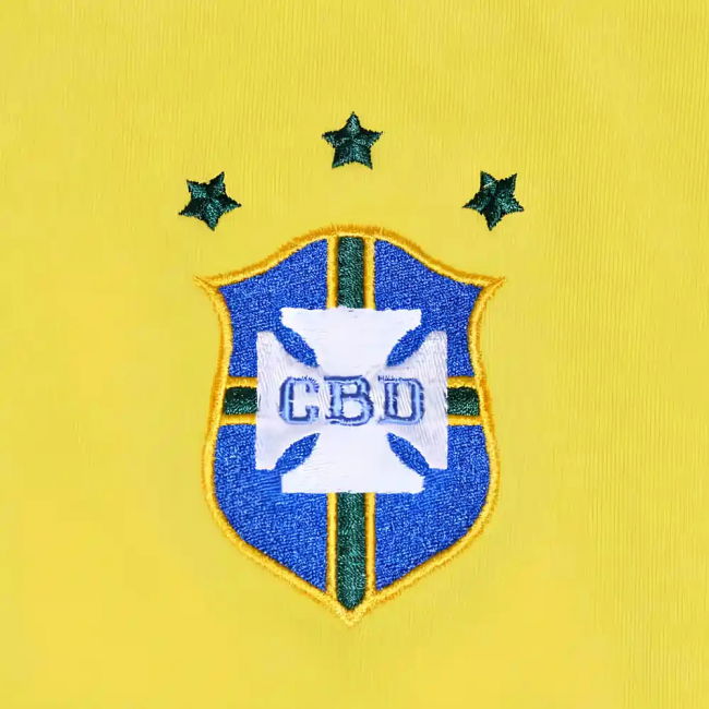Quality Brazil 1972 Three Times Champions Retro Football Shirt