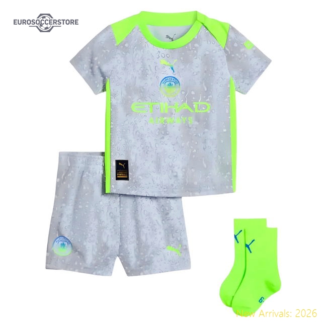 2025-2026 Man City Kids Hypoallergenic Jersey Climacool