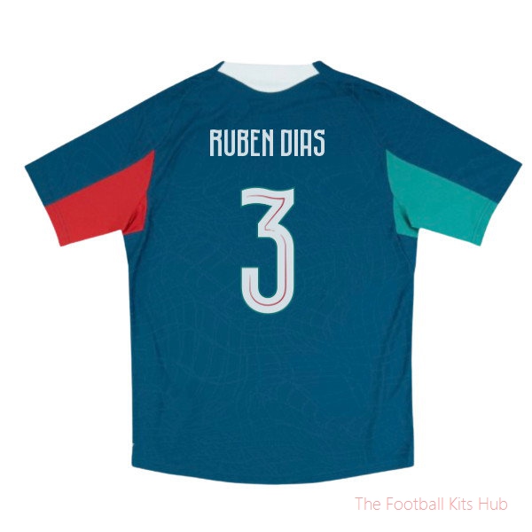 2026-2027 Portugal Training Jersey Pro (Ocean Tropic) (Ruben Dias 3)