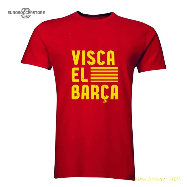 Lionel Messi Visca El Barca Hero T-Shirt (Red)