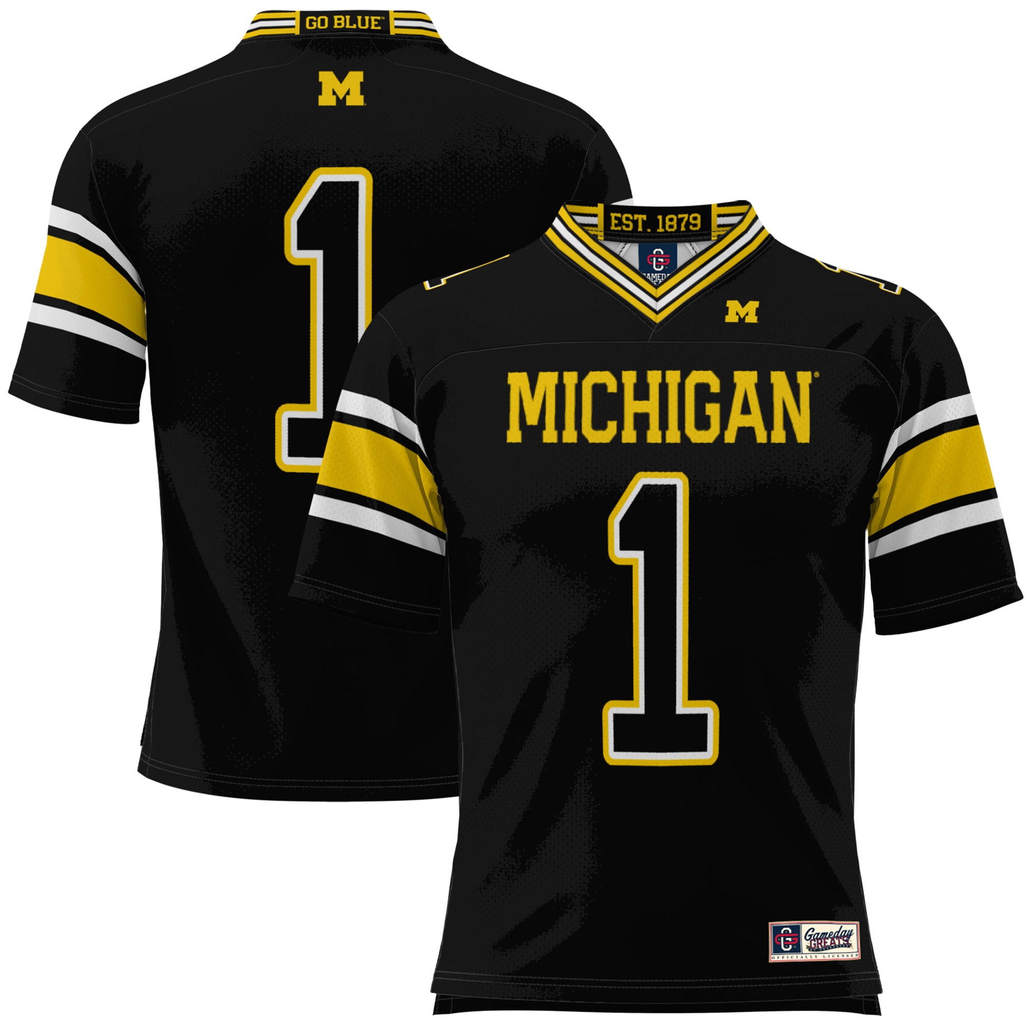 #1 Michigan Wolverines GameDay Greats Youth 2026/2027 Football Jersey - Black