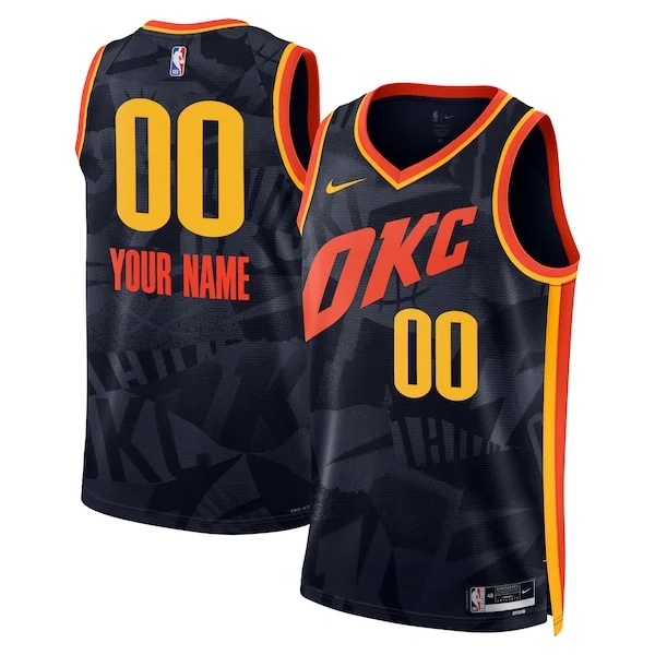 Oklahoma City OKC Swingman Jersey - exclusive retro - Navy game-day