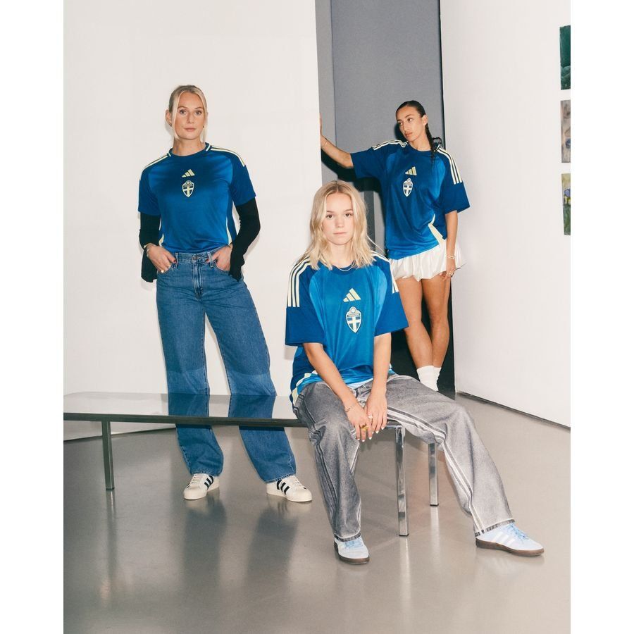 Sweden Away Shirt Women's Euro 2025 Kids For Algeria Football Fans