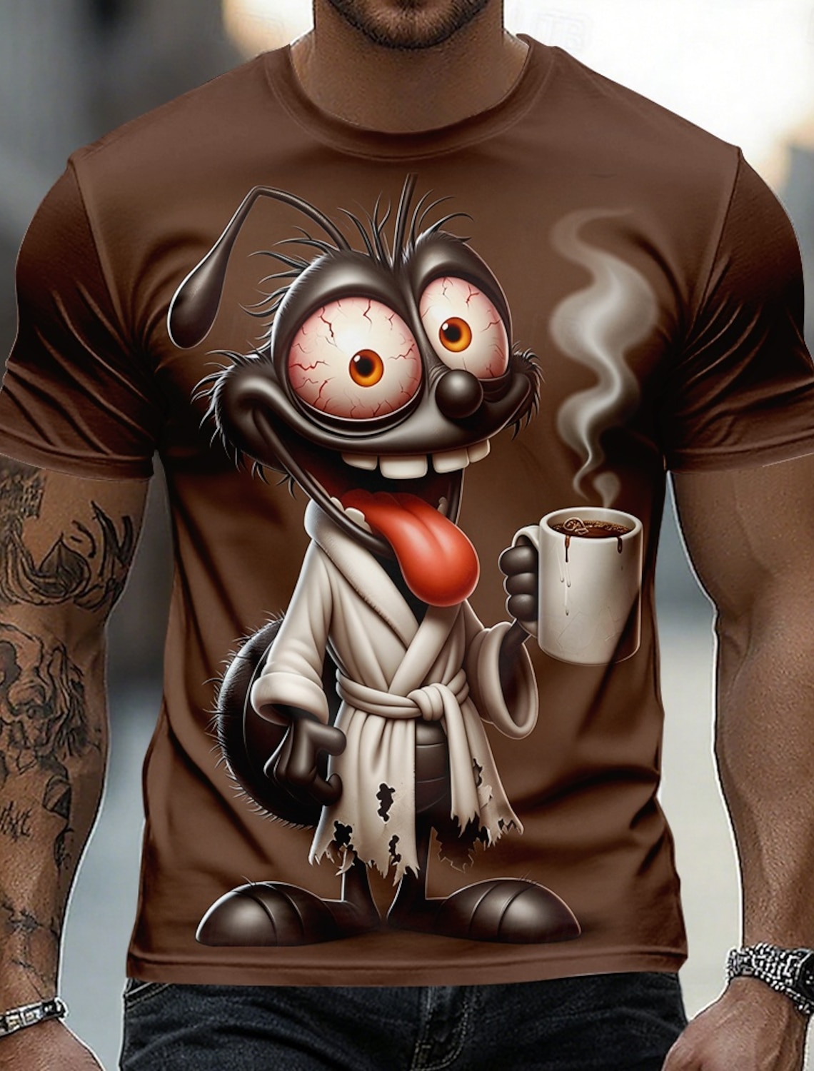 Men's Animal Cat T Shirt Short Sleeve T shirt 3D Print Crew Neck Shirt Funny Casual Daily Street Blue Army Green Gray Summer Spring Clothing Apparel S M L XL 2XL 3XL
