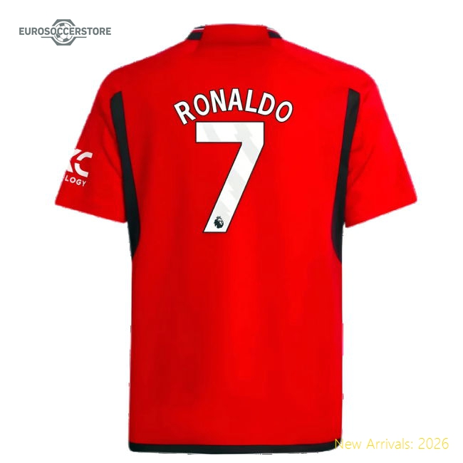 Non-toxic Man Utd Kids Jersey Ronaldo 2023-2024 Aeroready