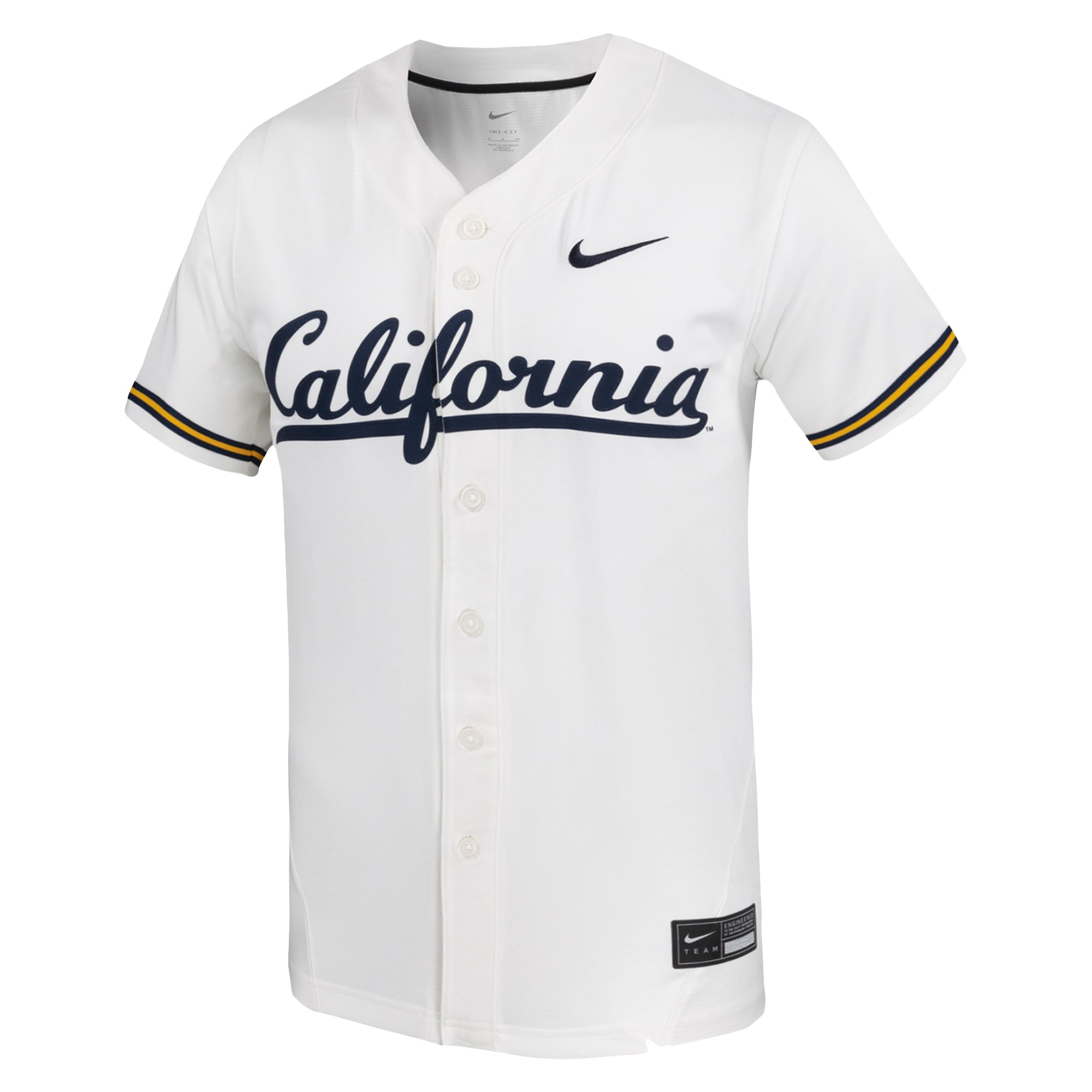 Cal Bears Nike Replica Baseball Jersey - White