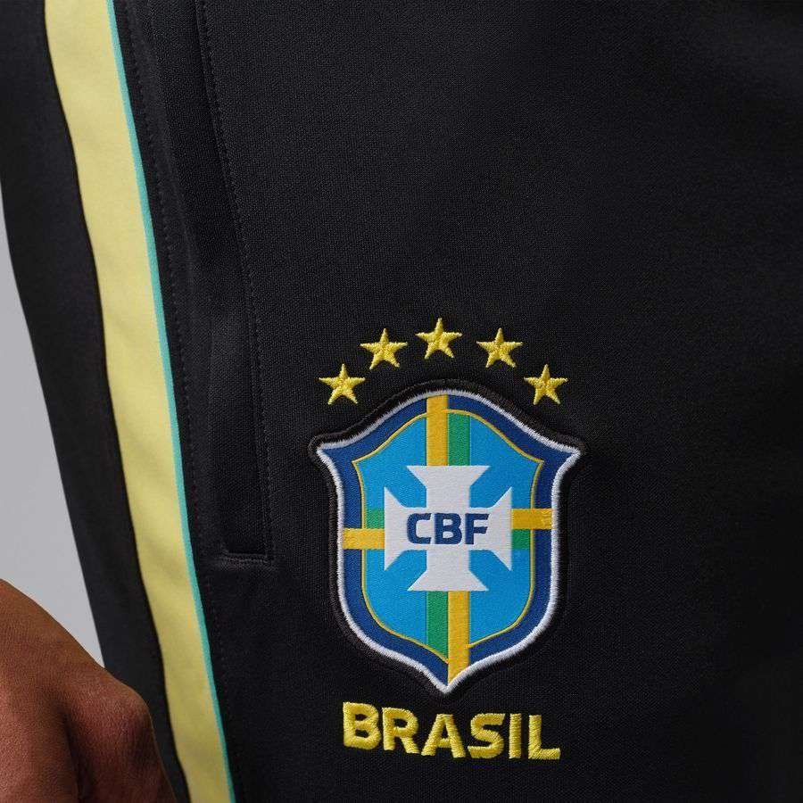 Brazil X Jordan Track Pants Dri-FIT Academy Pro World Cup 2026 - Black/Yellow/Light Menta