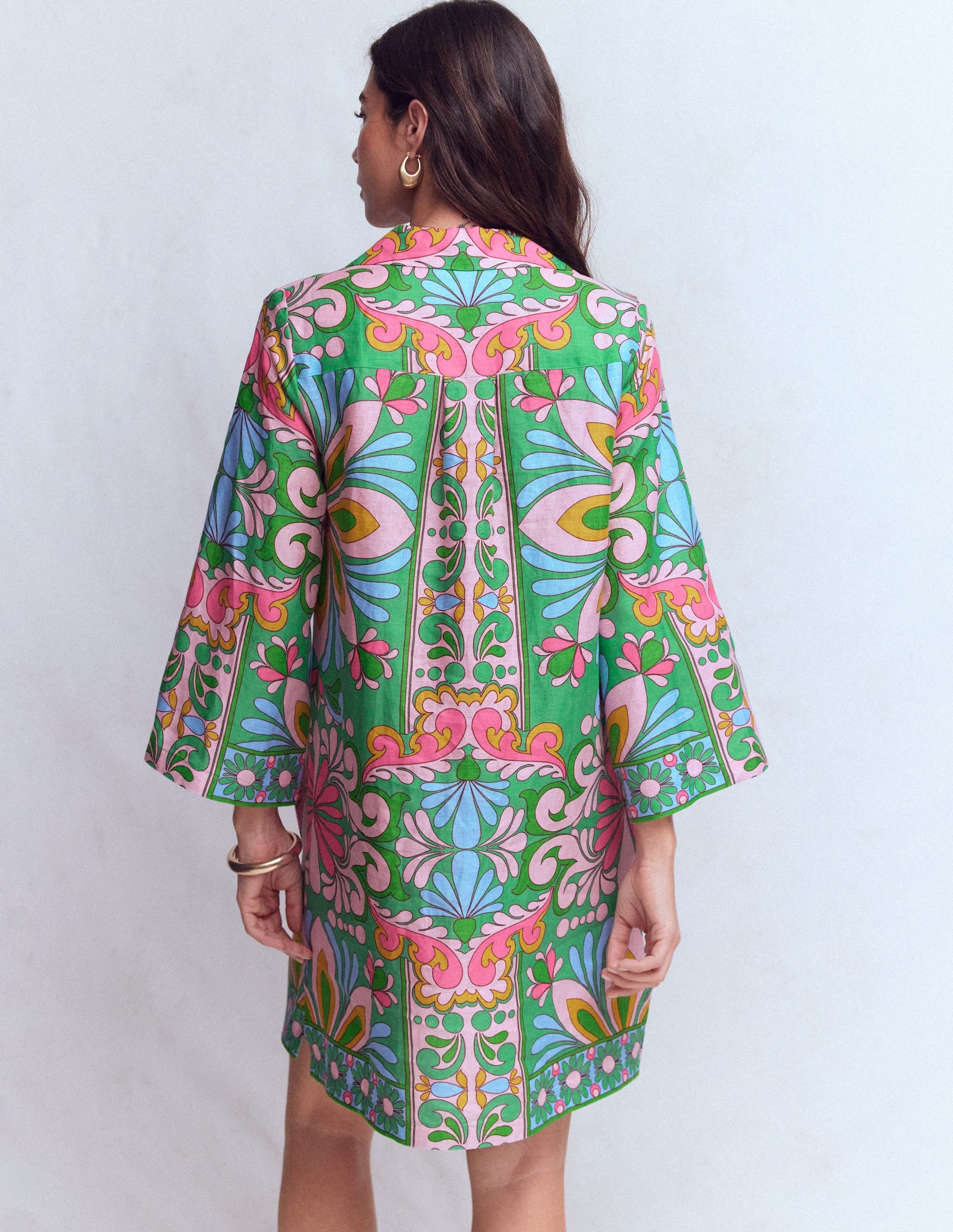 Carmen Linen Short Dress