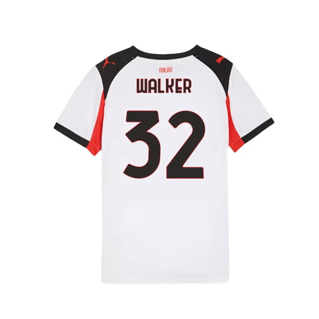 Acm Ac Milan Away Shirt Kids Walker #32 Official Licensed Proud Fr...