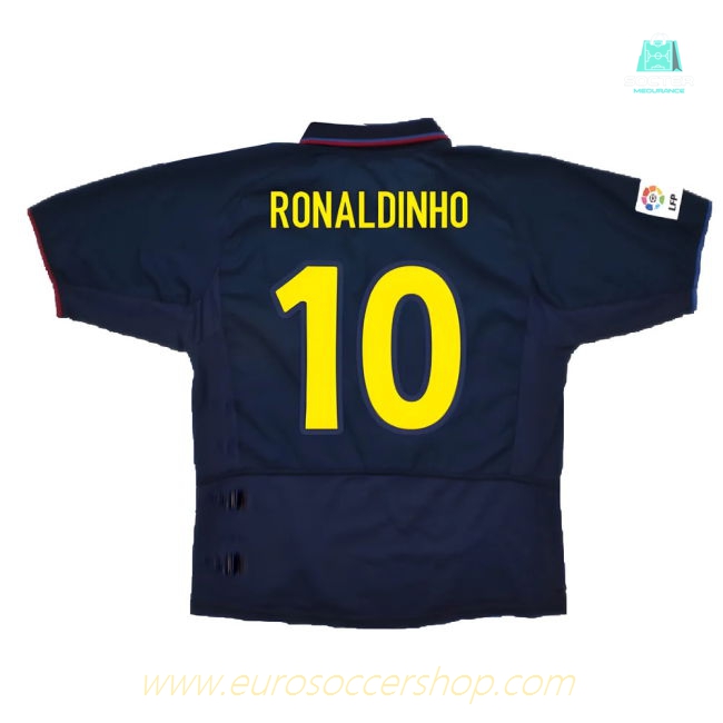 Barcelona 2003-04 Third Shirt ((Very Good) XXL) (Ronaldinho 10)