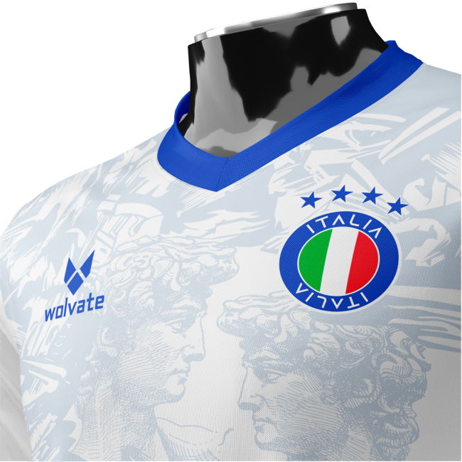 Italy Heritage Football Jersey (Wolvate) Adult Short Sleeve