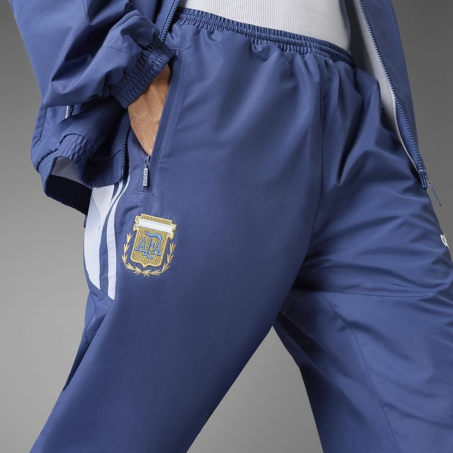 Argentina Track Bottoms Woven 1994 Blue In Multiple Adult Sizes