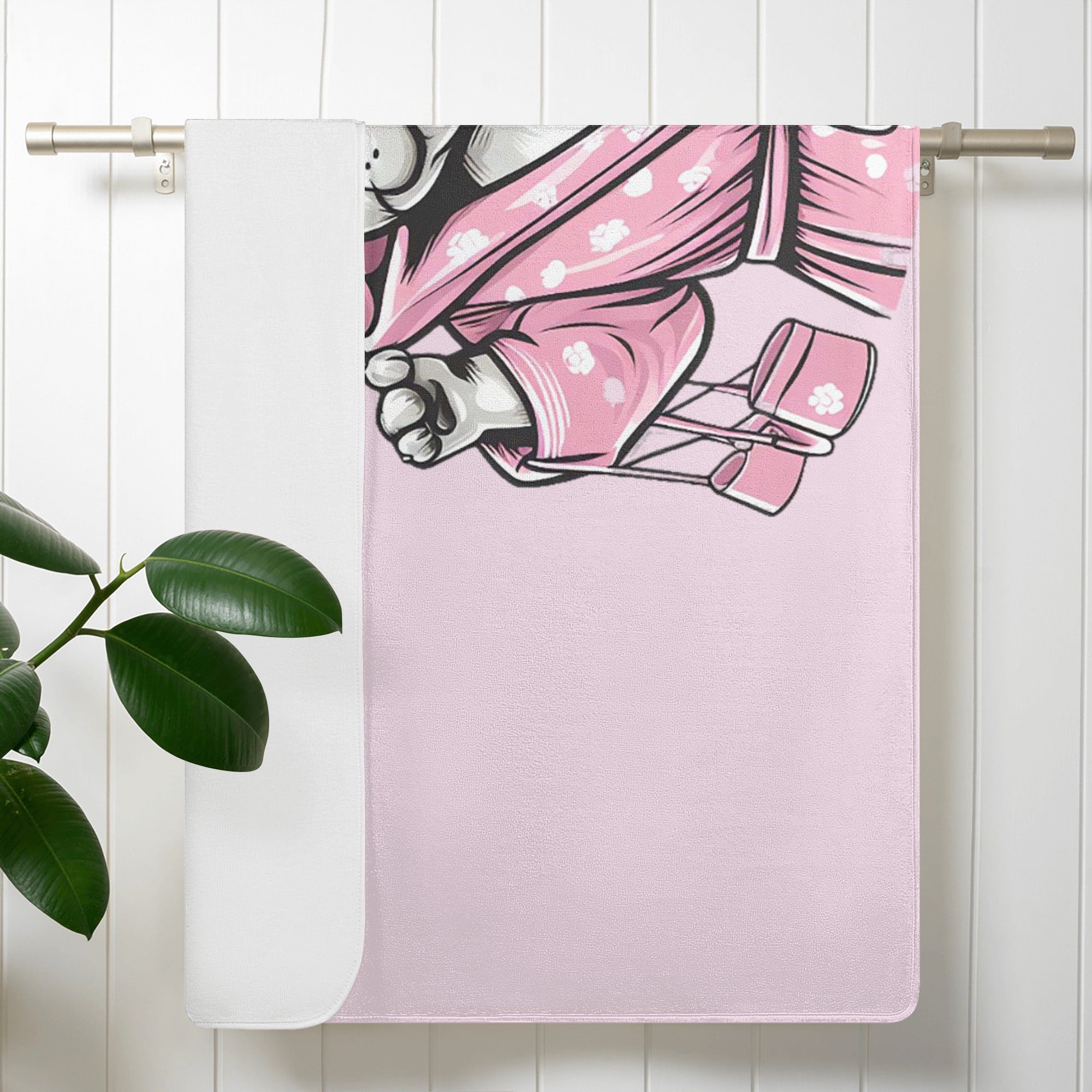 Frenchie-Fan Culture-Inspired Durable Willow - Bath Towel as a Gift