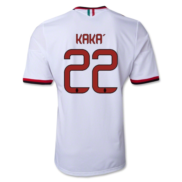 13-14 AC Milan 22 KAKA Away White Soccer Shirt - Official Replica 376