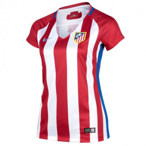 Authentic Women's Atletico Madrid Home 201617 Soccer Jersey Shirt